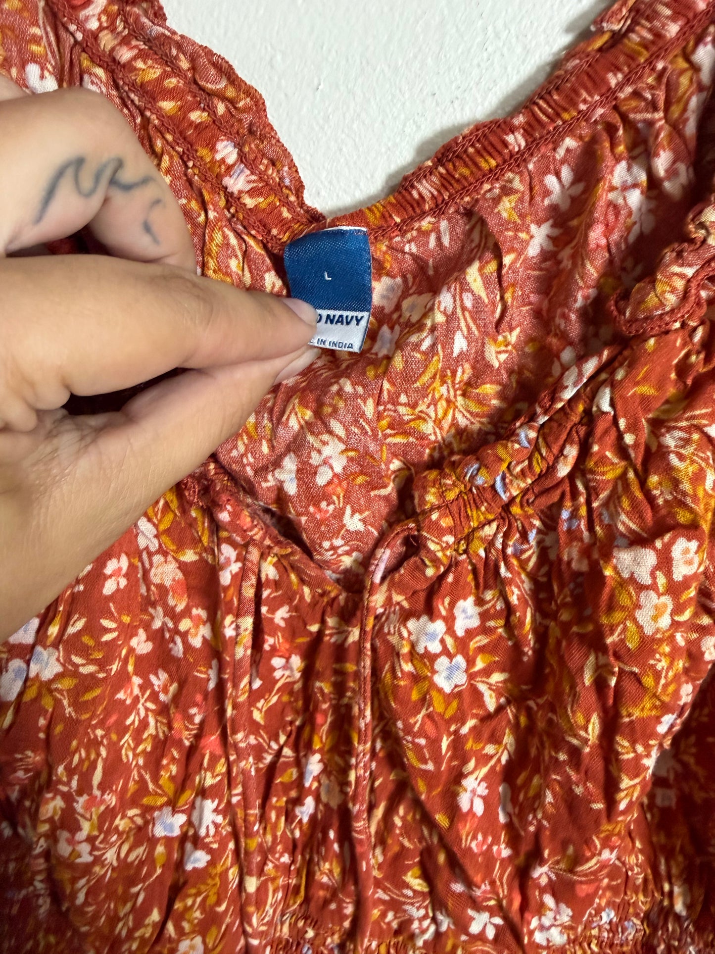Large Fall Floral Blouse
