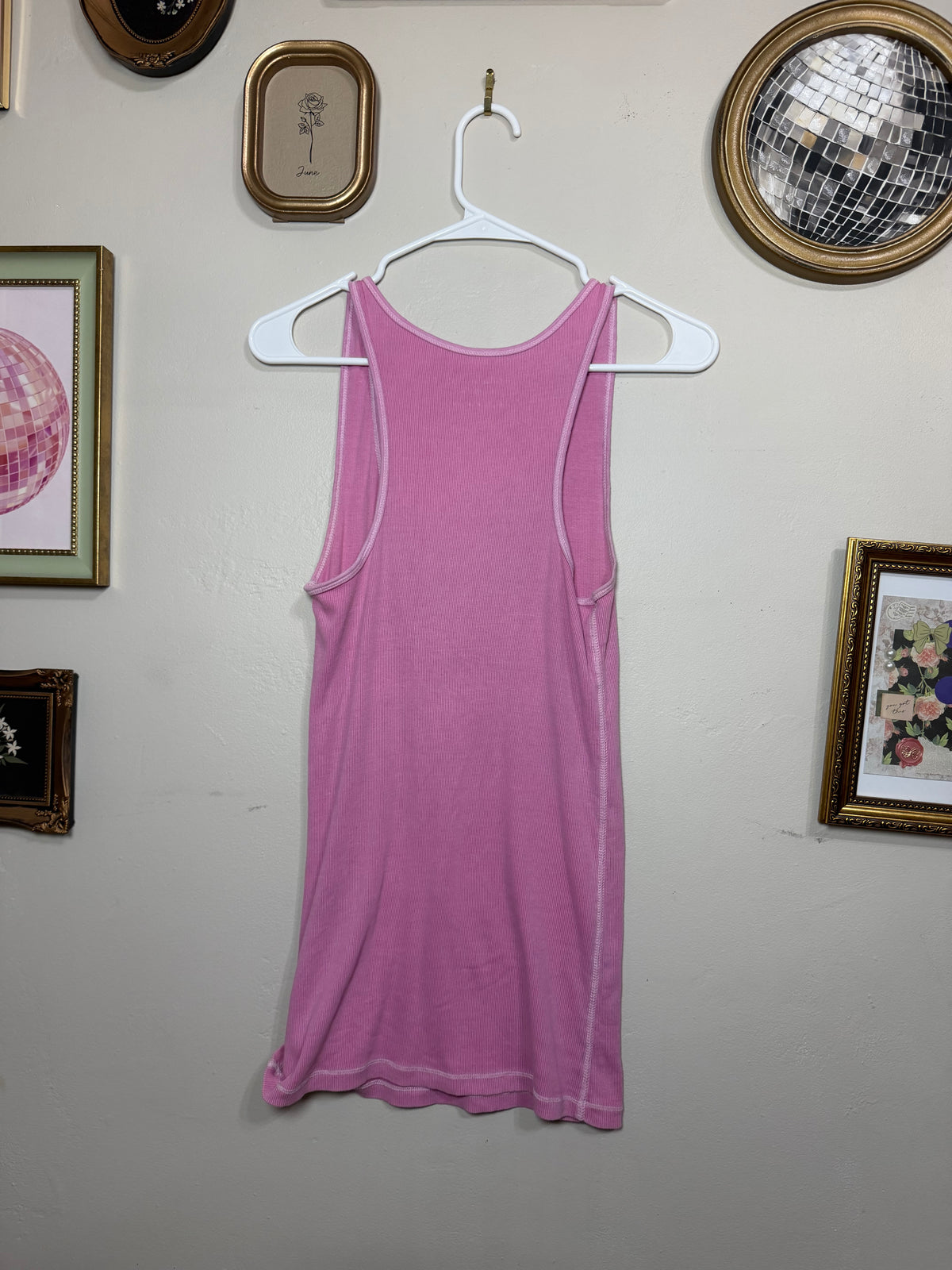 Large Boyfriend Tank in Pink