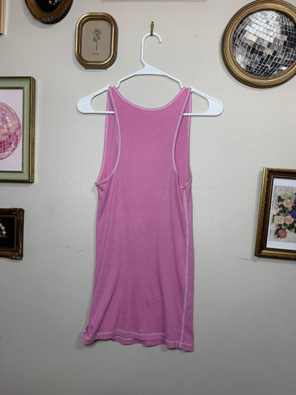 Large Boyfriend Tank in Pink