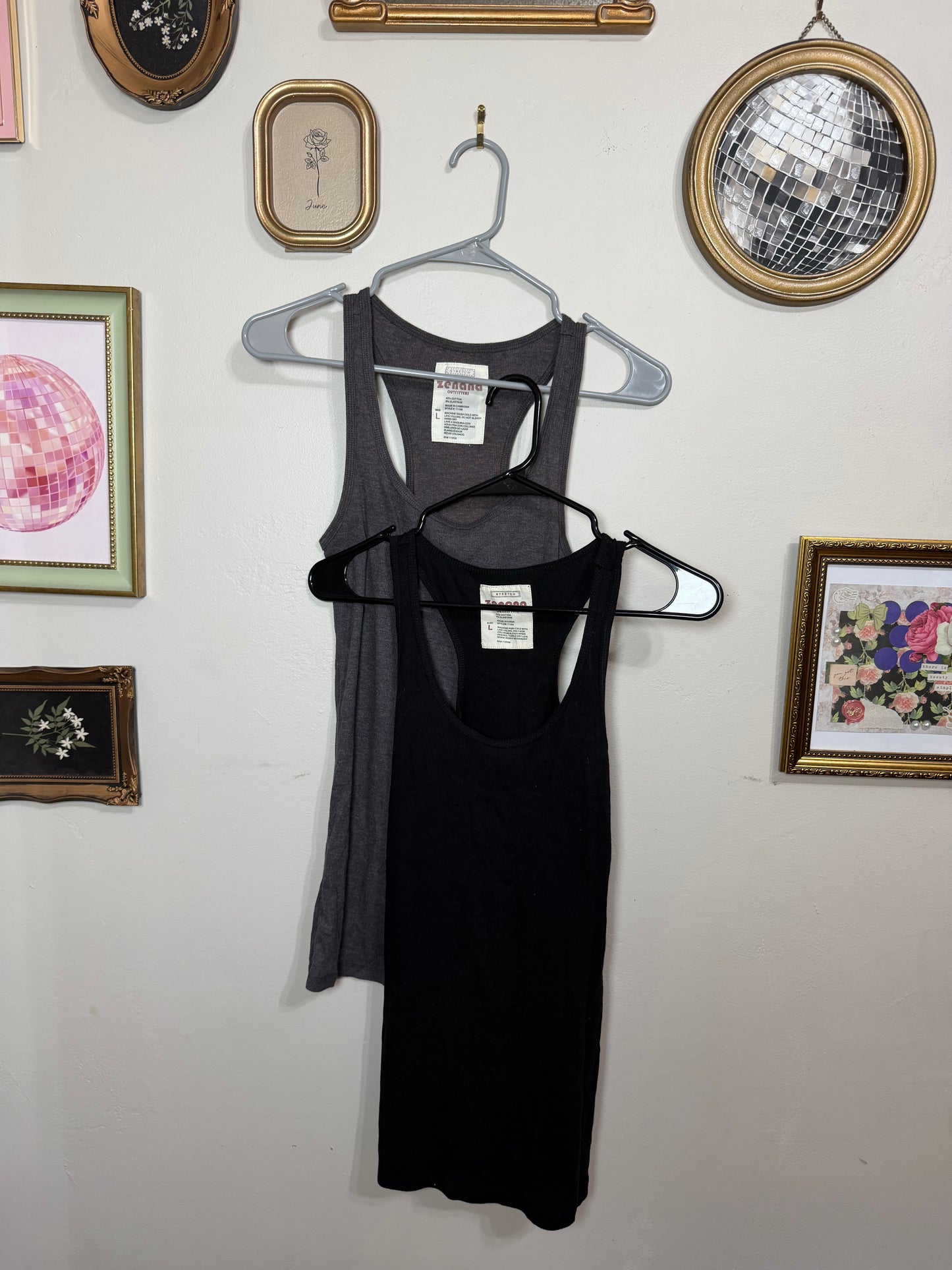 Large Grey & Black Tank Top Bundle