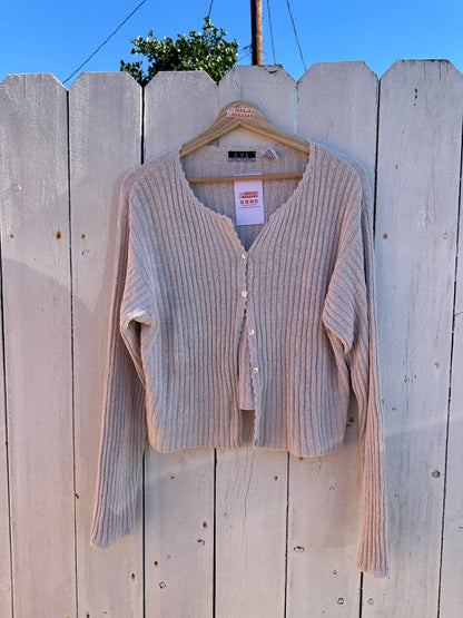 Large Knit Long Sleeve Top