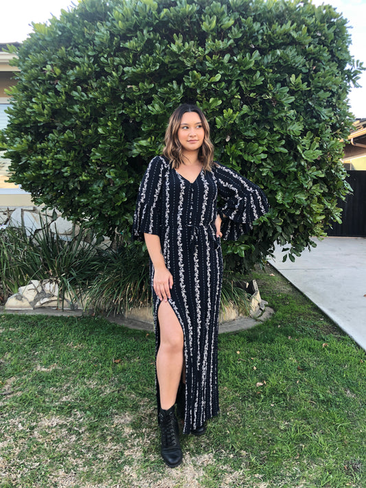Large Navy Maxi Dress
