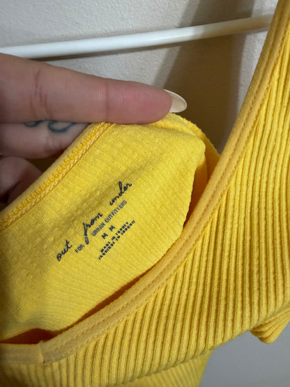 Medium Yellow Ribbed Halter