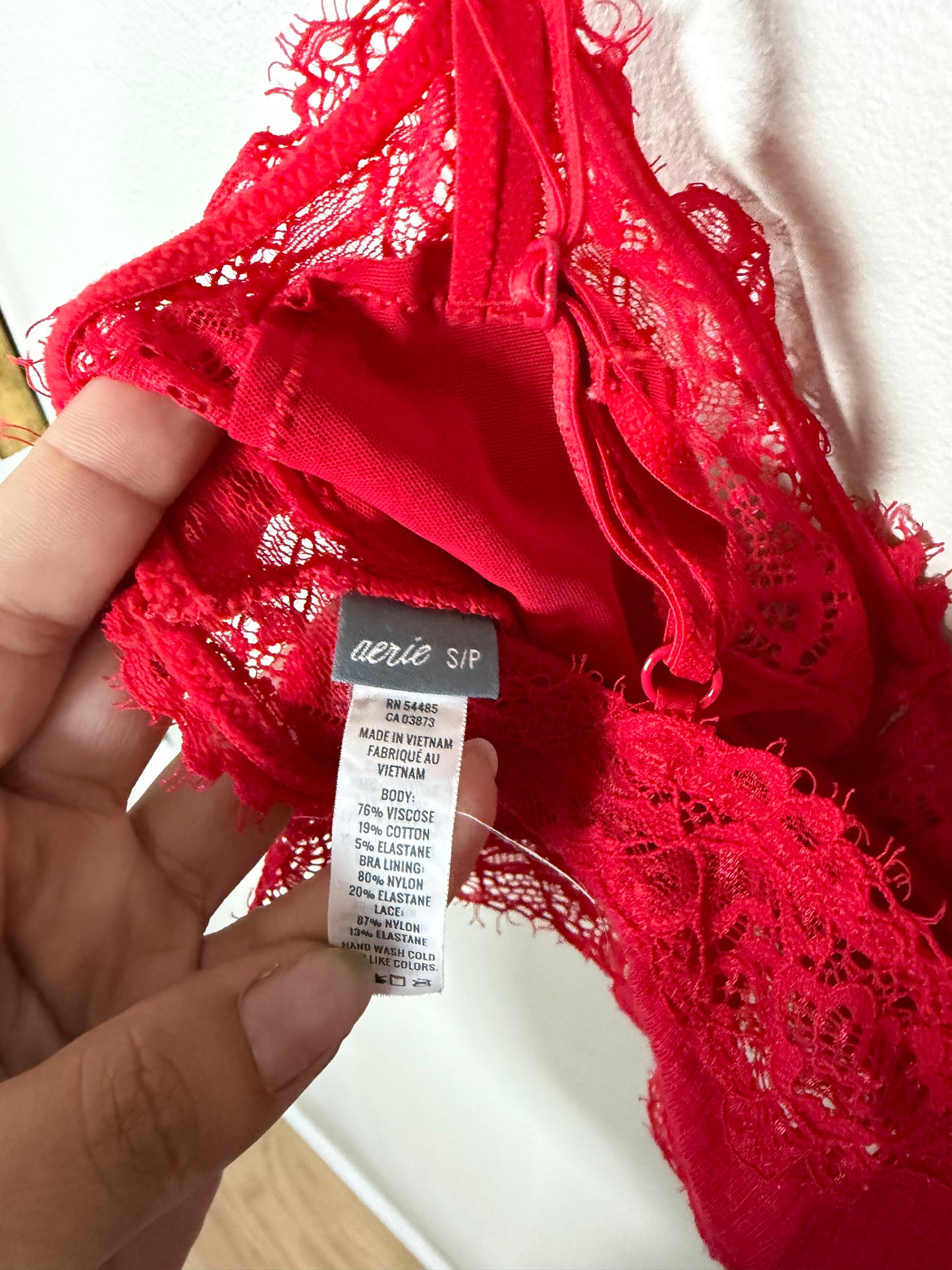 Small Red Bralette