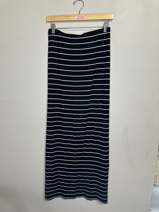 XL Striped Maxi Skirt