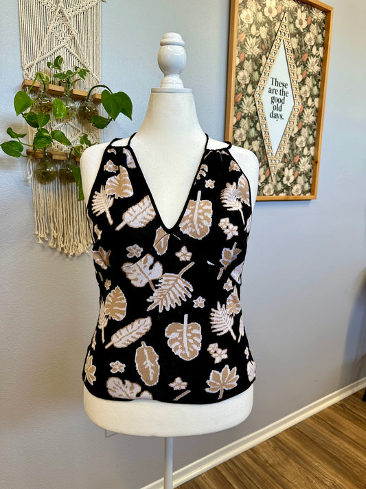 3X Tropical Halter Top