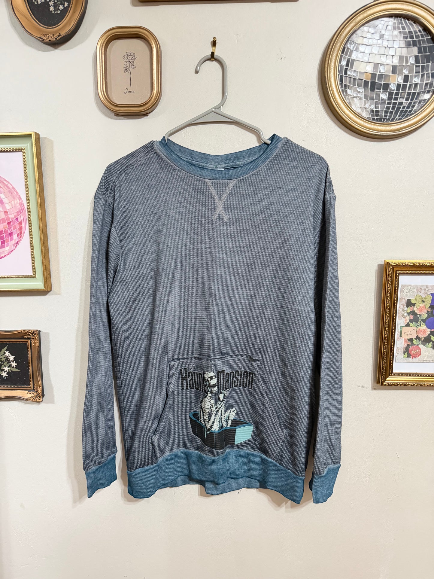 Small Haunted Mansion Henley Long Sleeve