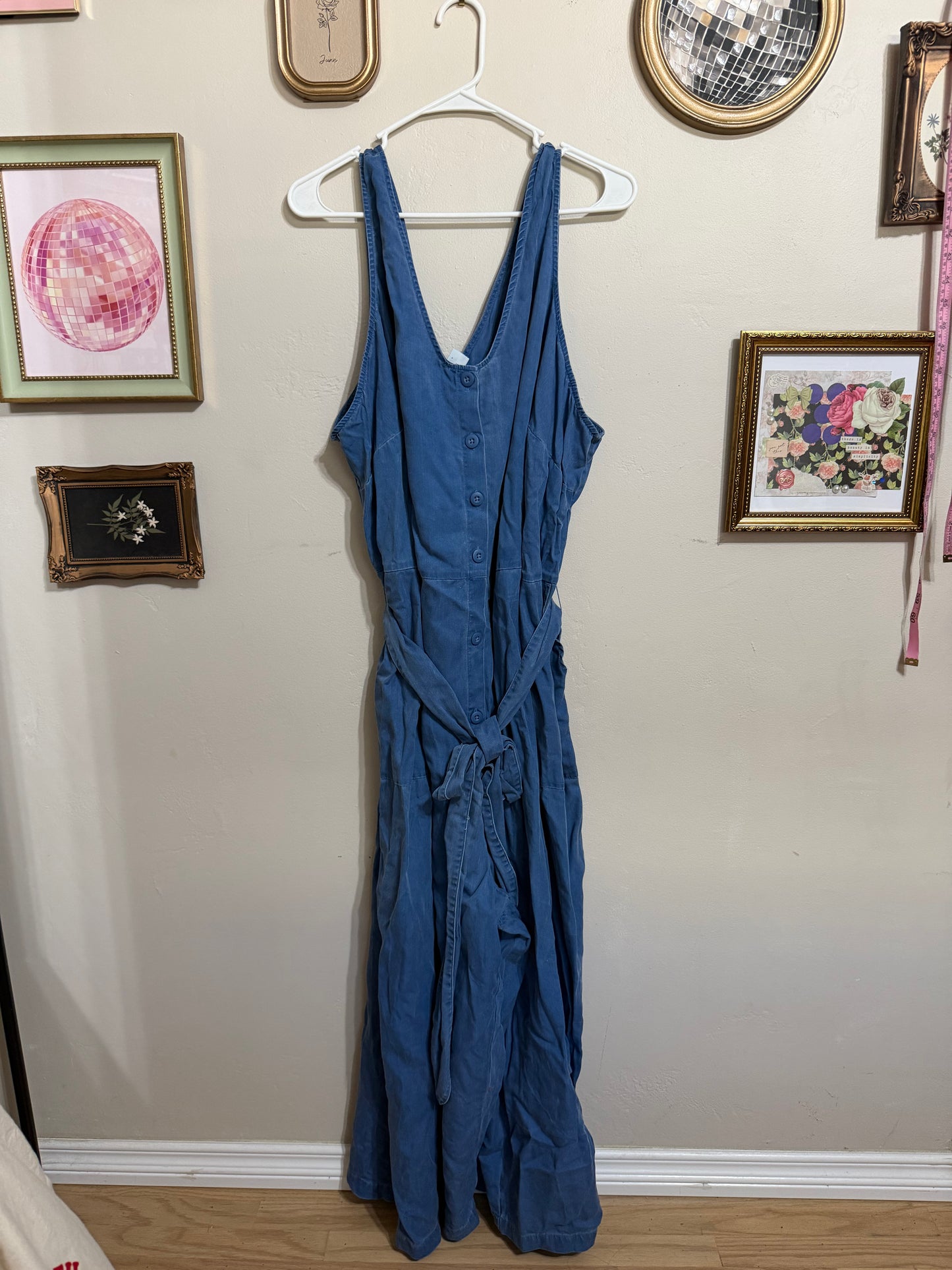4x Chambray Jumpsuit