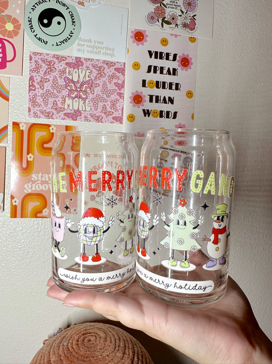 The Merry Gang Glass Cup