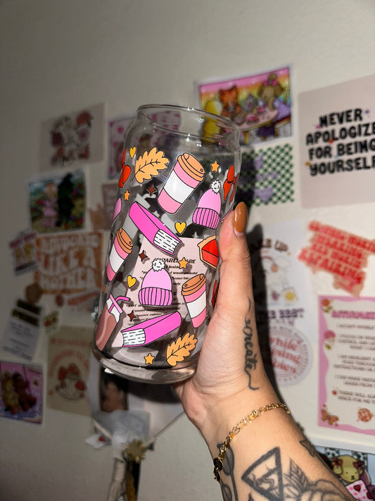 Cozy Girl Season 20oz Glass Cup