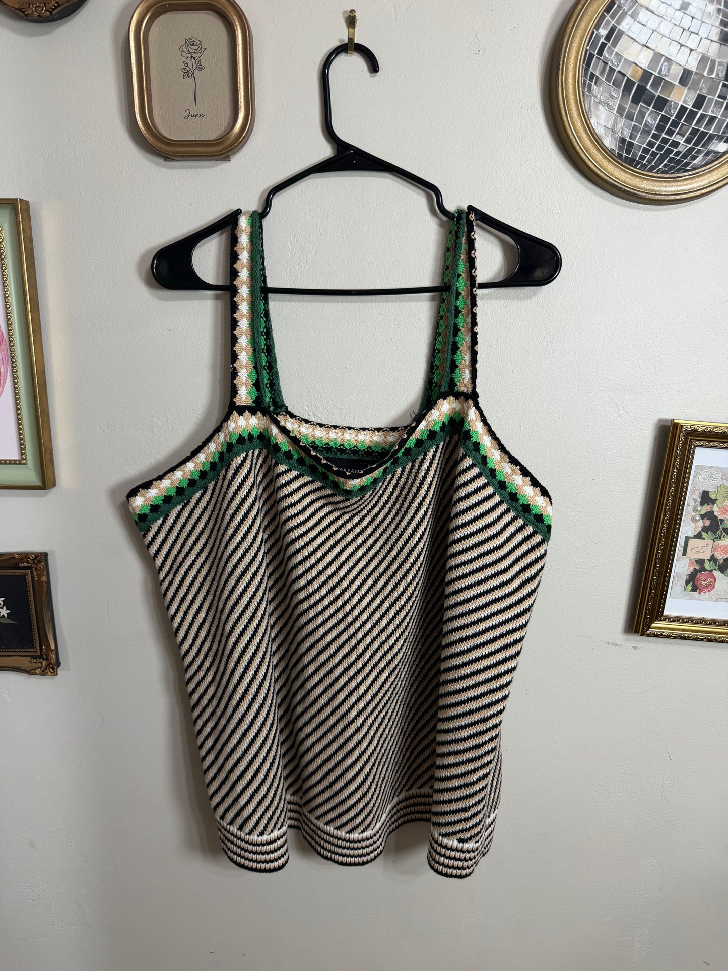 22/24 Striped Stitch Sweater Tank