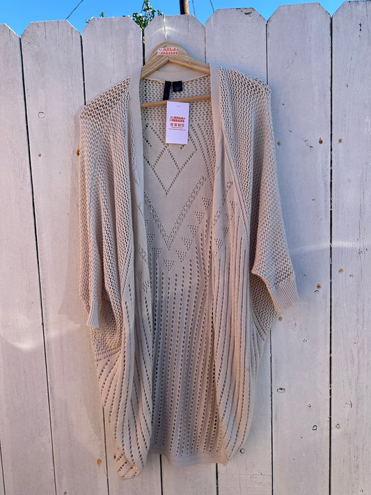 XL Khaki Lightweight Cardigan