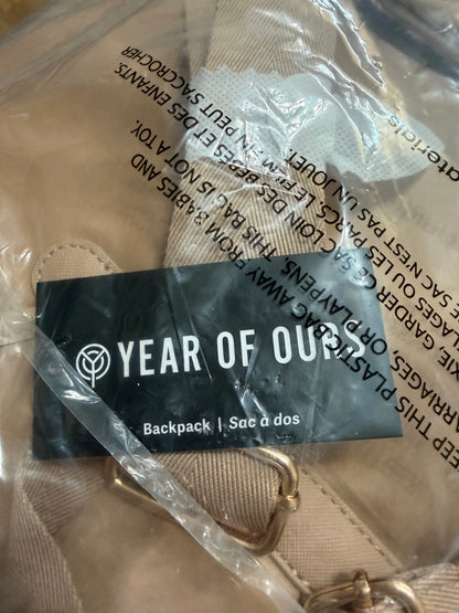 NWT Year Of Ours Nude Taupe Backpack FabFitFun MSRP $80