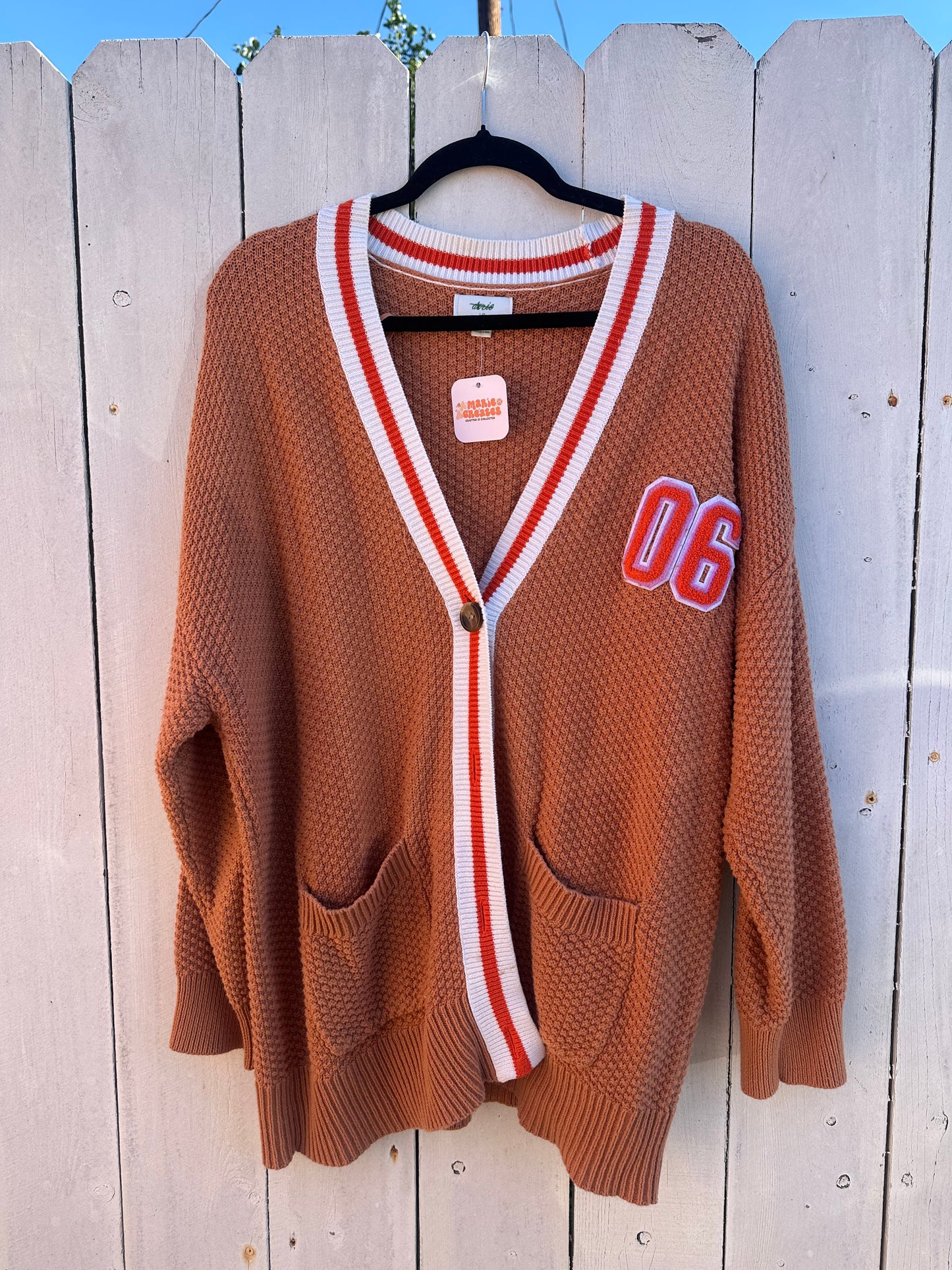 Large Terracotta Cardigan
