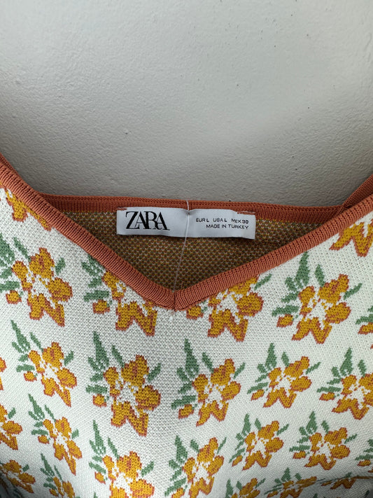 Large Retro Floral Tank Top