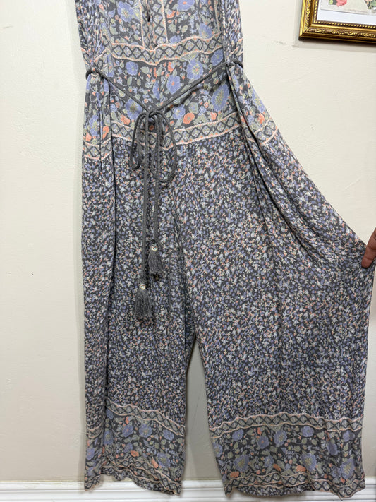 Best M/L Boho Wide Leg Jumpsuit