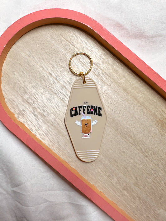 Caffeine Club Motel Keychain