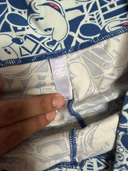 Large Blue Mickey Mouse Leggings