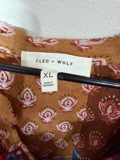 XL Boho Patchwork Top