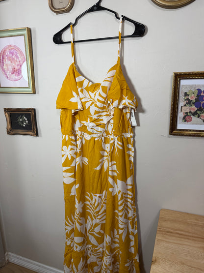 XL NWT Sunshine Yellow Vacay Dress
