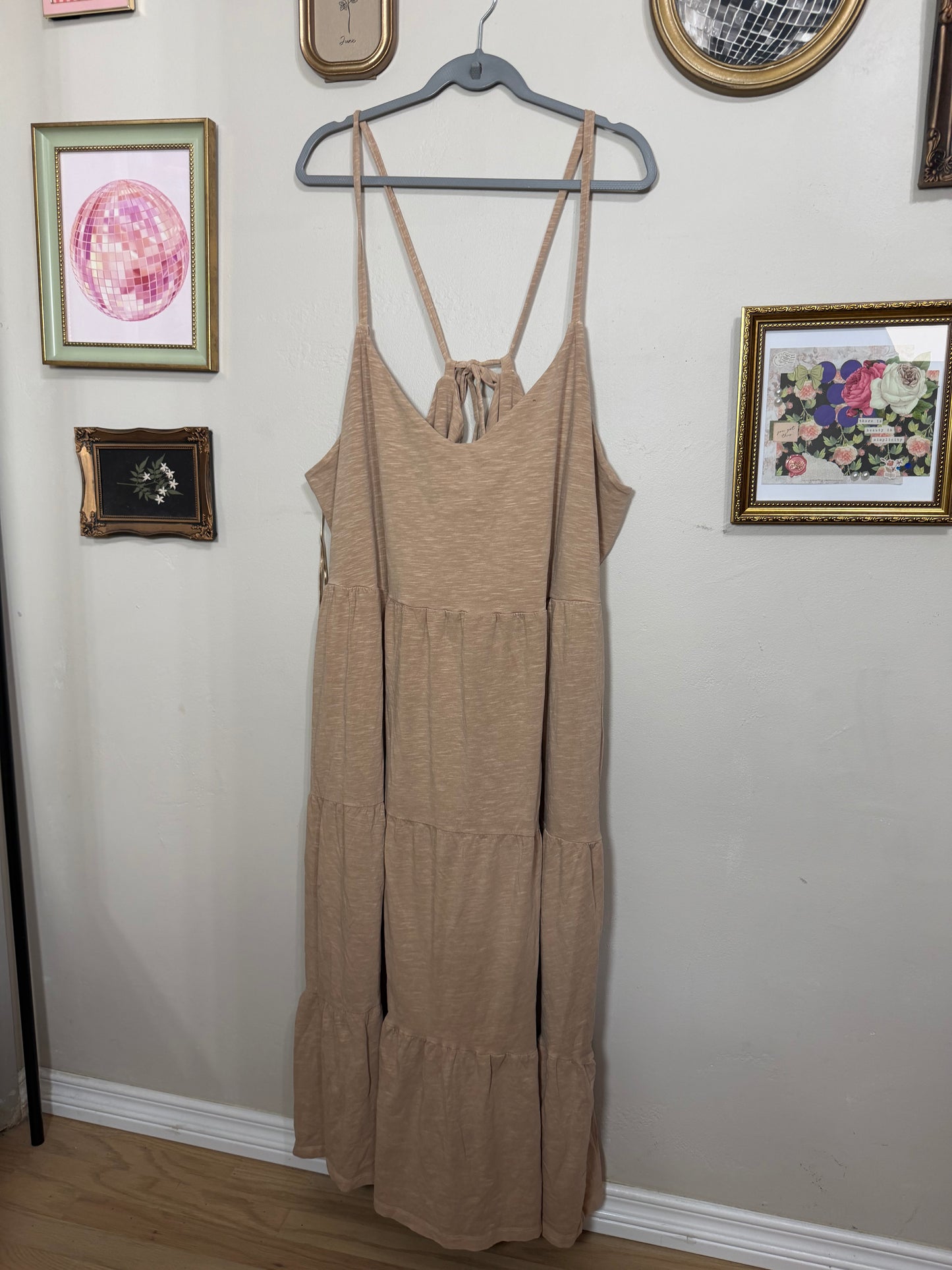 3x NWOT Tan Maxi Dress