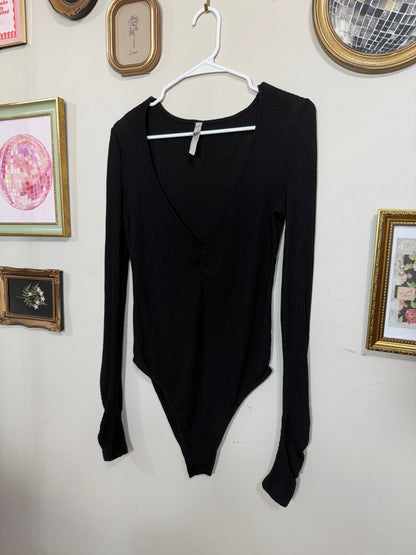 Medium Black Long Sleeve Bodysuit