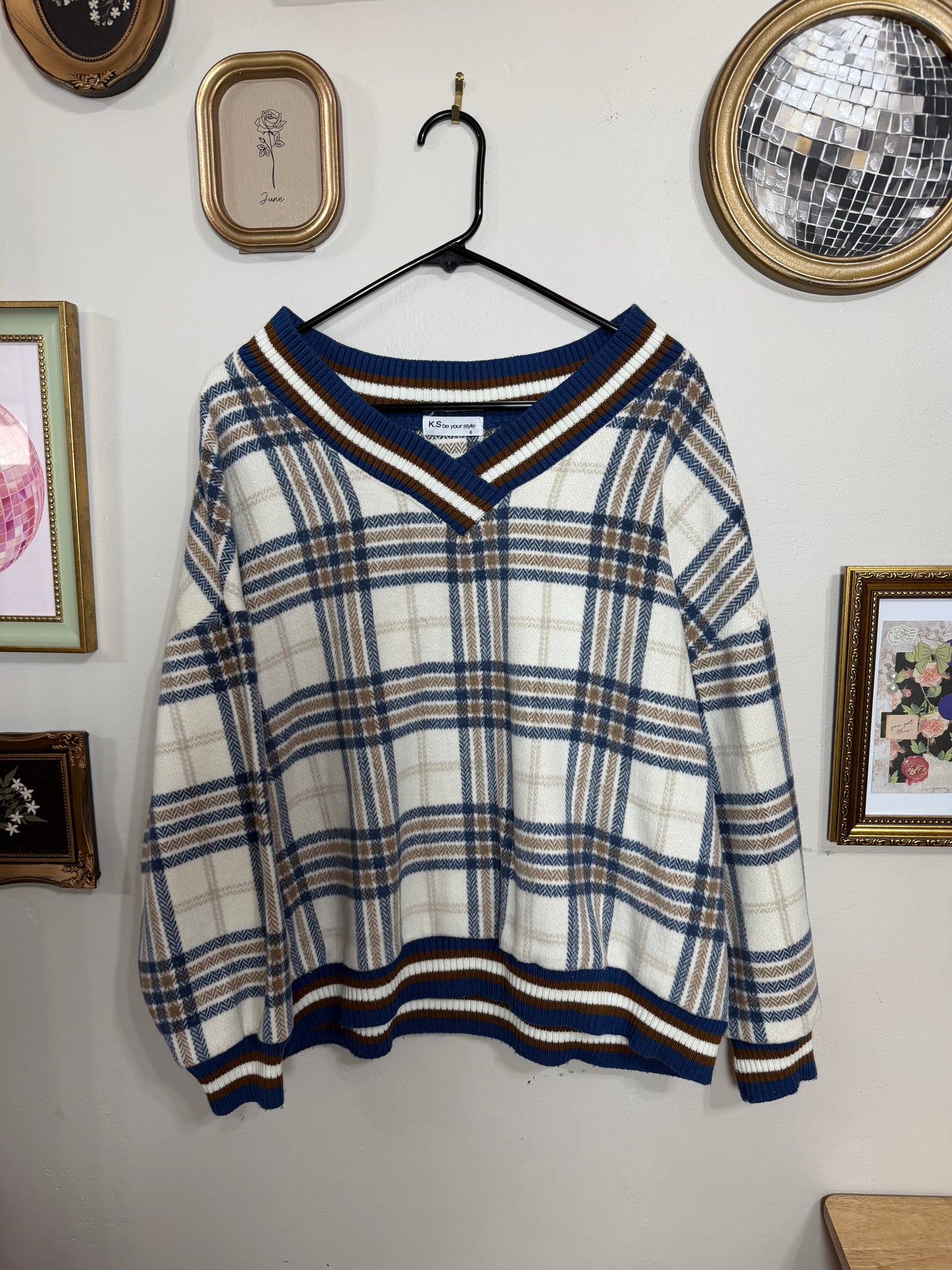 Size 6 Gingham Sweater