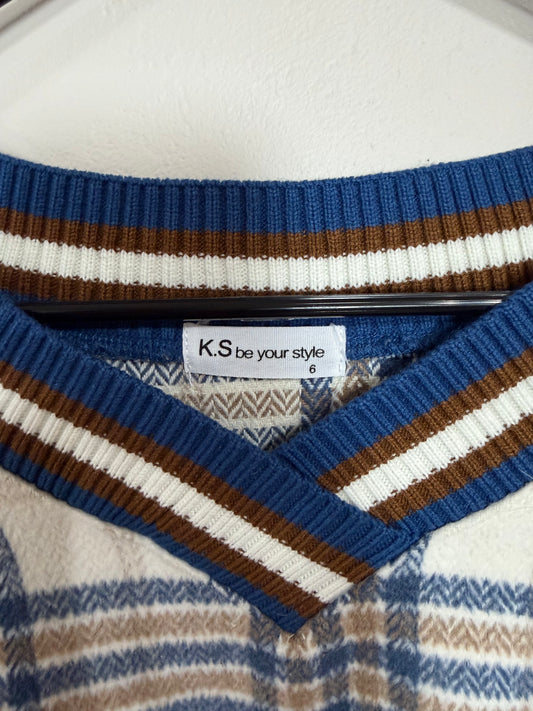 Size 6 Gingham Sweater