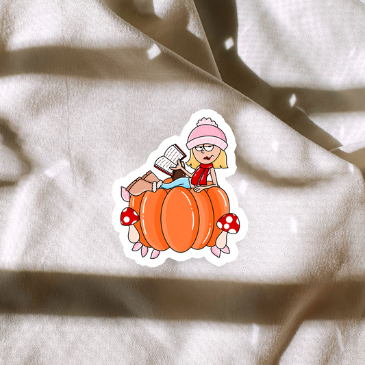 Autumn Lizzie Bookish Sticker