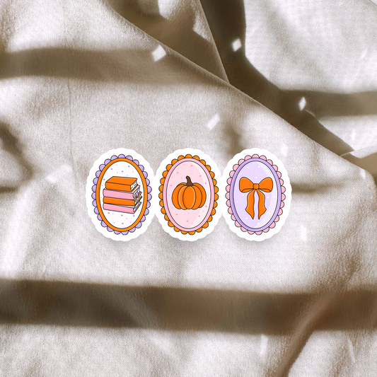 Autumn Bookish Frames Sticker