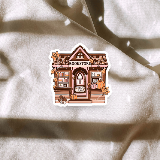 Autumn Bookstore Sticker