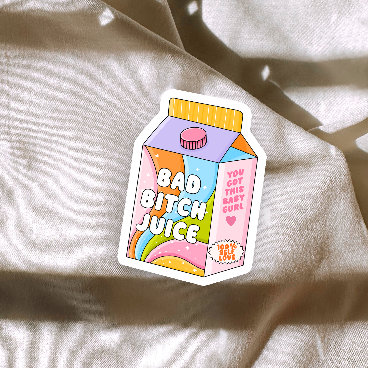 Bad Bitch Juice Box Sticker