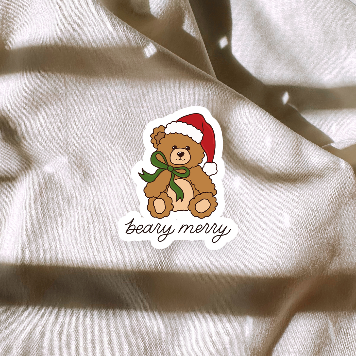 Beary Merry Sticker