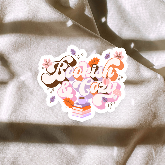 Bookish & Cozy Sticker