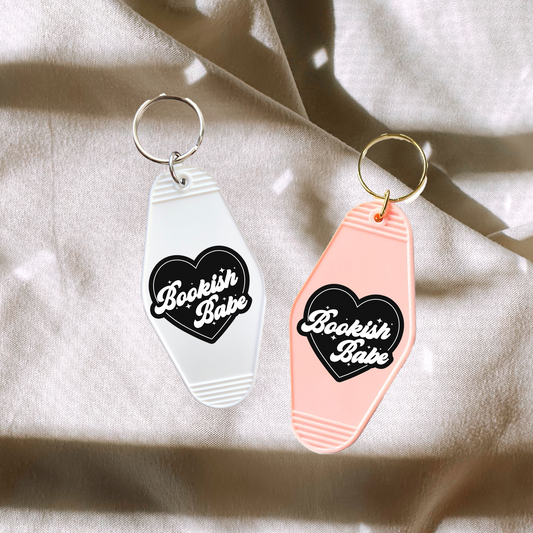 Bookish Babe Heart Keychain