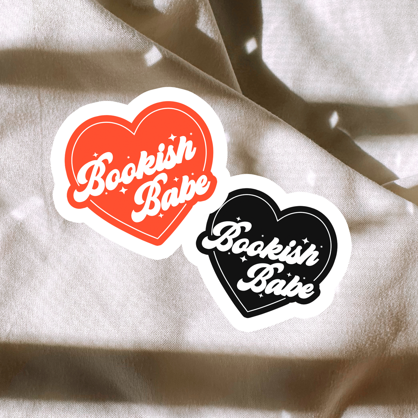 Bookish Babe Heart Sticker