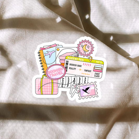 Bookish Travel Sticker