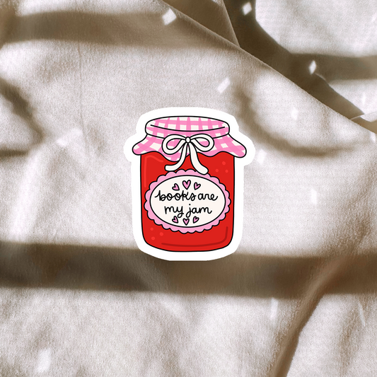 Books Are My Jam Sticker