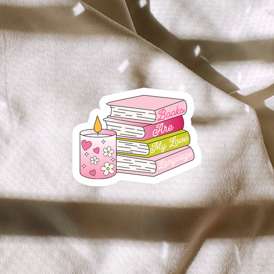 Books Are My Love Language Sticker