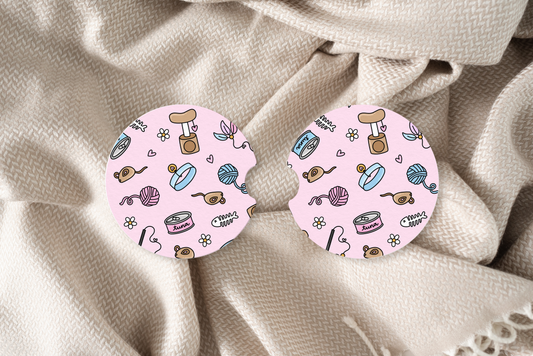 Cat Mom Car Coaster