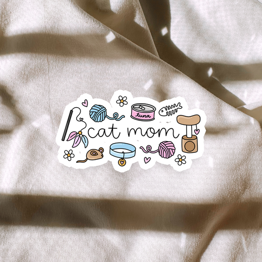 Cat Mom Sticker