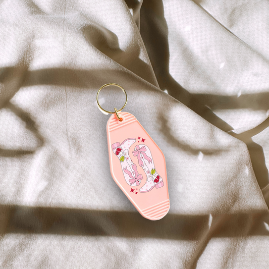 Cherry Boots Keychain