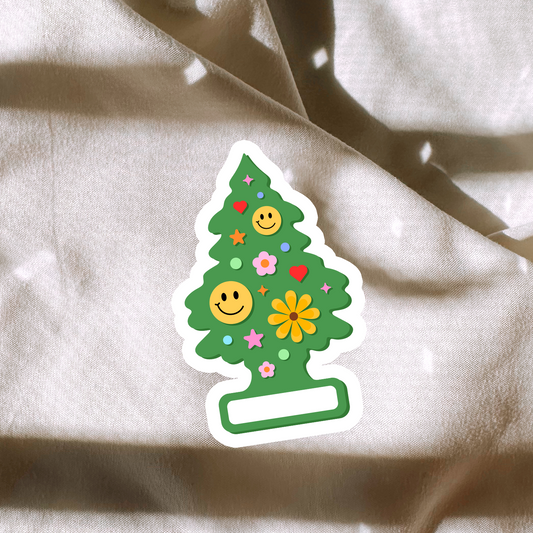 Christmas Tree Air Freshener Sticker