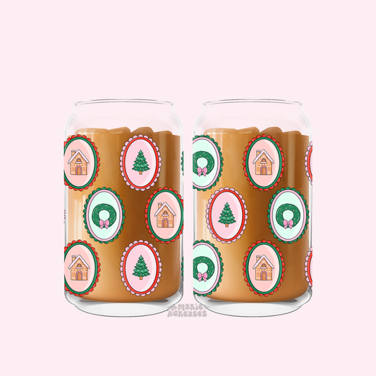 Christmas Frames Glass Cup