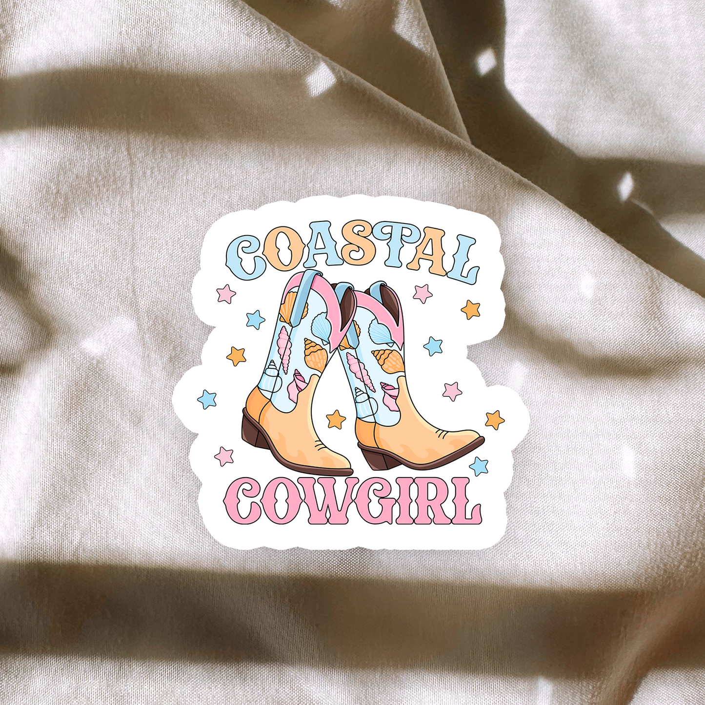 Coastal Cowgirl Sticker