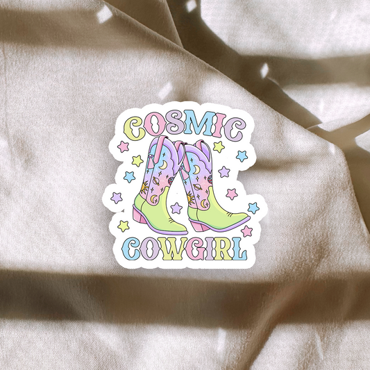 Cosmic Cowgirl Sticker