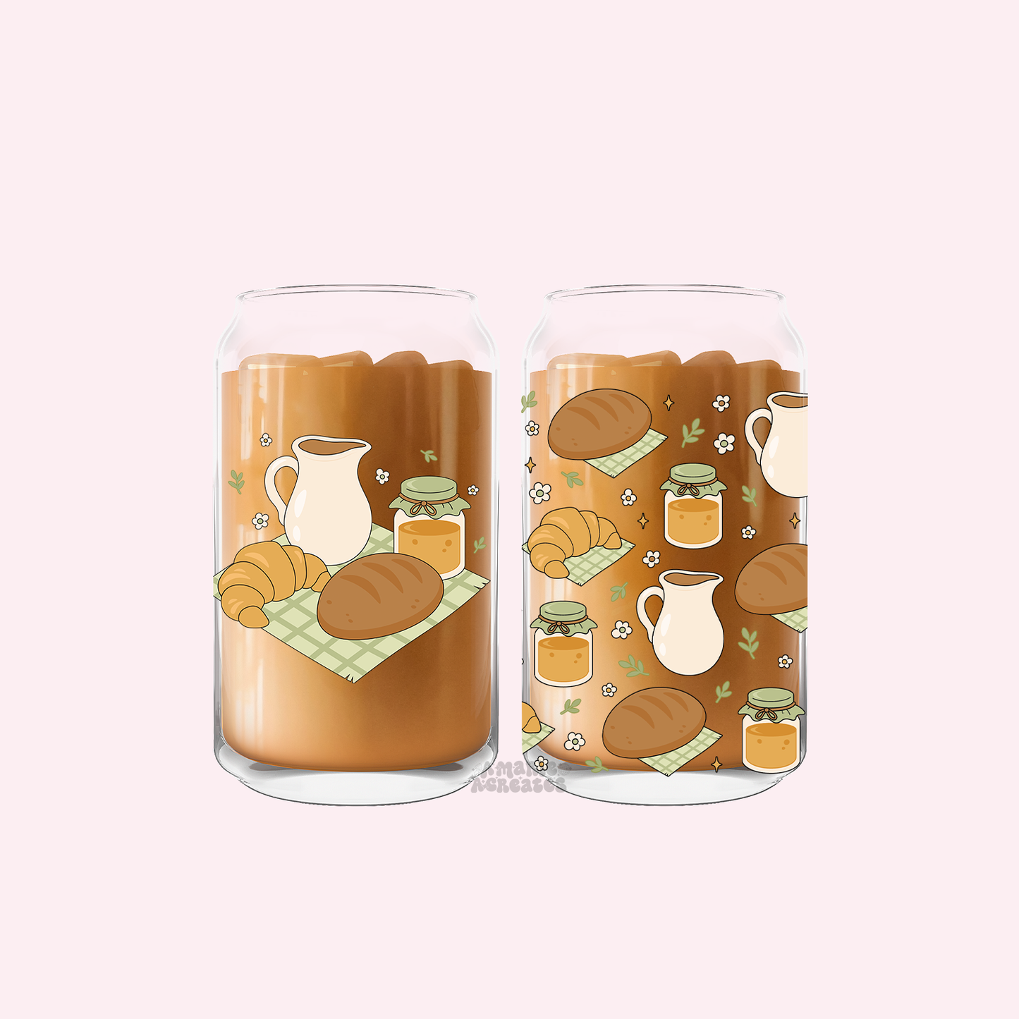 Cottage Breakfast Glass Cup