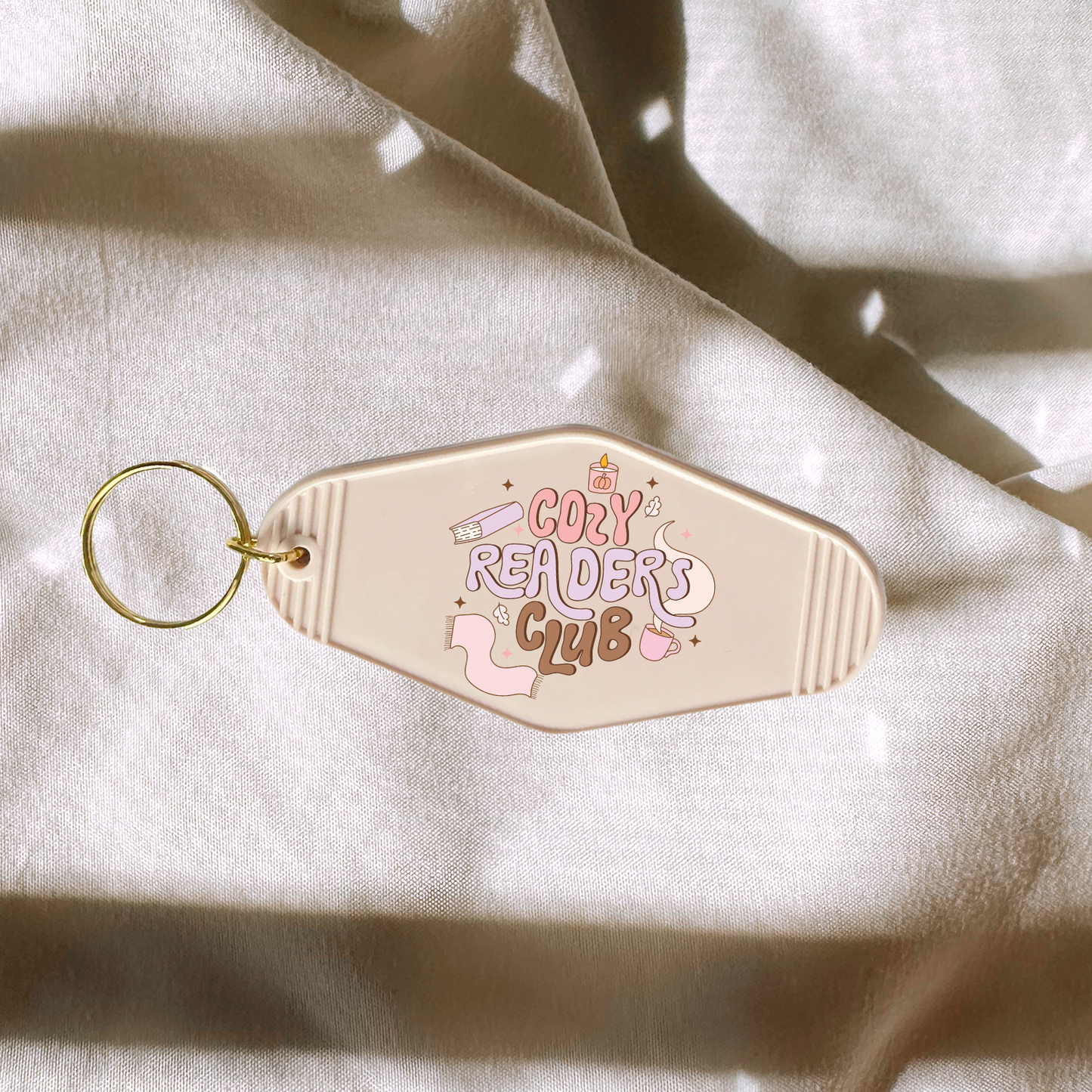 Cozy Readers Club Keychain