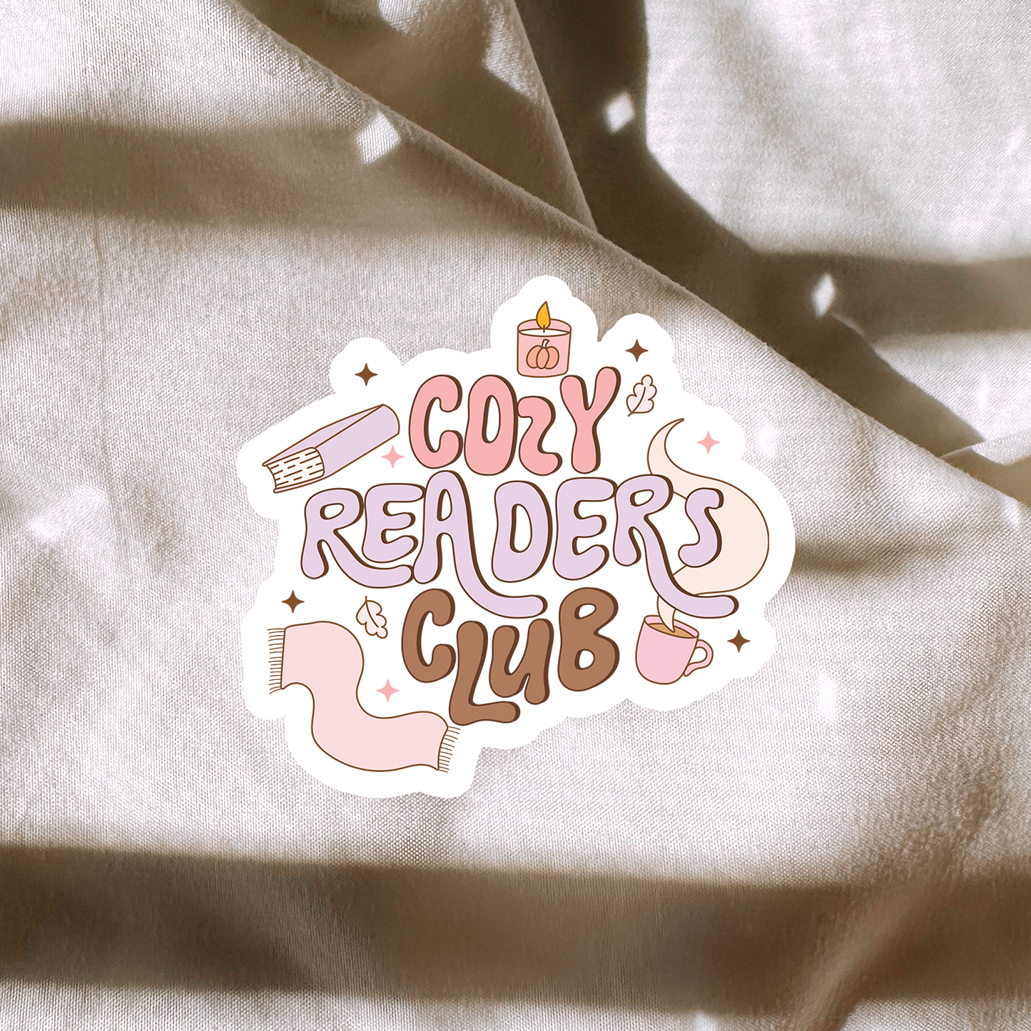 Cozy Readers Club Sticker