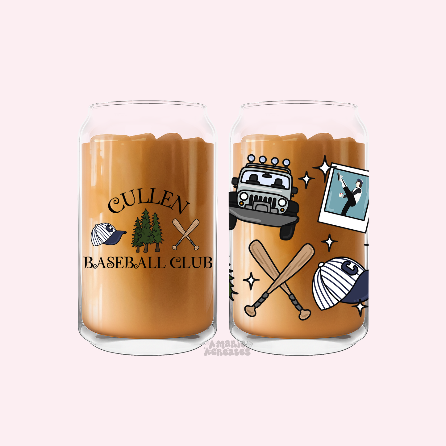 Cullen Baseball Club Glass Cup